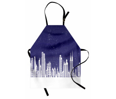 New York Skyline Starry Night Apron