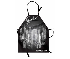 New York Manhattan Skyscrapers Apron