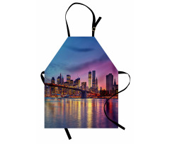 Manhattan Vivid Dusk Skyline Apron