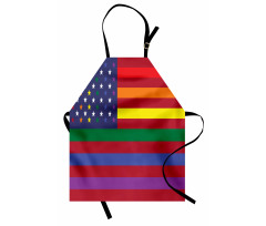 Gay Concept American Flag Apron