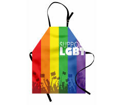 Support LGBT Celebration Flag Apron