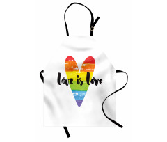 Love is Love Rainbow Heart Apron