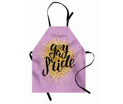 Gay Pride Dots on Lilac Apron