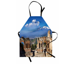 Greek Roman Ruins Landscape Apron