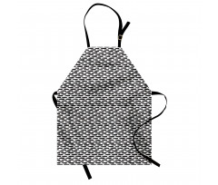 Abstract Brush Mark Art Apron