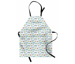 Simplistic Butterflies Art Apron