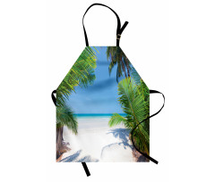 Palm Leaf Tropical Beach Apron