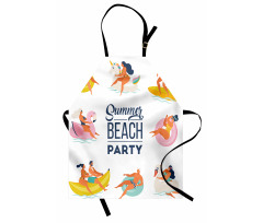 Doodle Summer Having Fun Apron