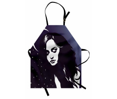 Ombre Dreaming Woman Night Apron