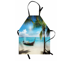 Small Boat Sunny Ocean Apron