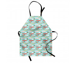 Cold Seasonal Concept Words Apron