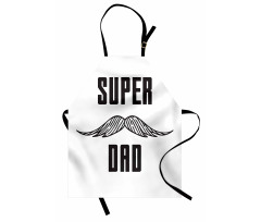 Super Dad with Mustache Apron