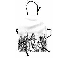 Hatched Crystals Drawing Apron