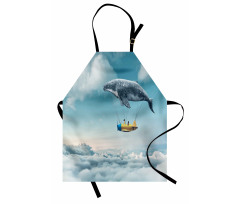 Dreamy View Whale Clouds Apron