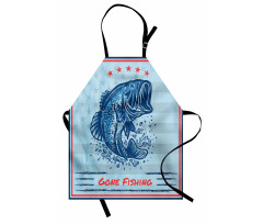 Vintage Trout Fish Apron