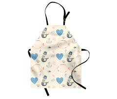 Balloon Fish Hearts Apron