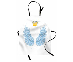 Angel Wings and Crown Above Apron