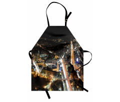 Skyline at Night City Apron