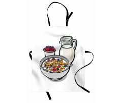 Healthy Breakfast Cartoon Apron