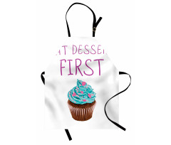 Dessert Cupcake Doodle Apron