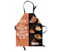 Art Doodle of Tasty Desserts Apron