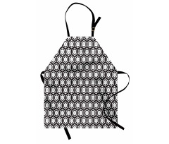 Modern Futuristic Motif Apron