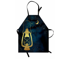 Magic Oil Lantern at Night Apron