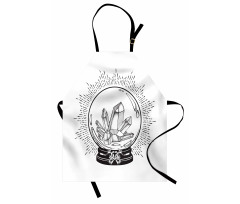 Crystal Ball with Gems Sketch Apron