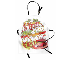 Retro Words About Love to Cocoa Apron