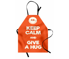 Keep Calm and Give a Hug Smile Apron