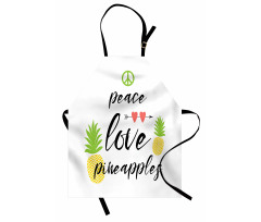 Peace Love Pineapples Apron