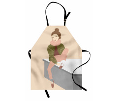 Young Girl with Bun Apron