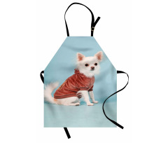 Puppy with Clothes Apron