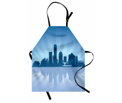 Retro Milwaukee Skyline Apron