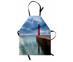 Dramatic Sky Lighthouse Apron