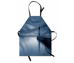 Lighthouse Overcast Sky Apron