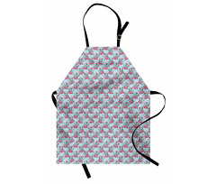 Vintage Like Folk Flowers Apron