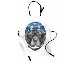 Dog in a Hard Hat Sketch Apron