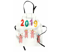 Chinese New Year Theme Doodle Apron