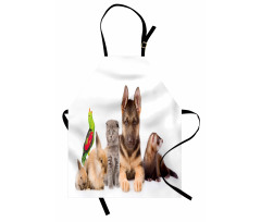 Bunnies Cat Dog and Ferret Apron