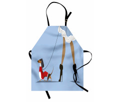 Woman and Dog Fashion Apron