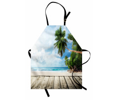 Sandy Tropic Ocean Beach Pier Apron