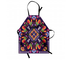 Rooster and Flowers Apron