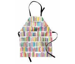 Colorful Cartoon Library Apron