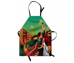 Romantic Couple on Gondola Apron