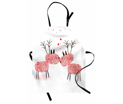 Reindeer with Finger Prints Apron