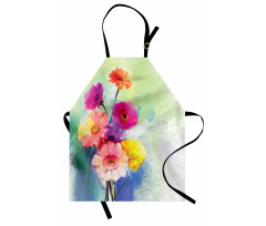 Gerbera Flowers Art Apron