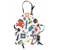 Car Repair Elements Apron