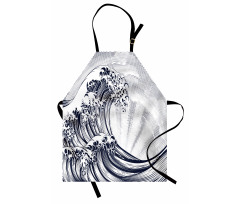 Oriental Japanese Waves Apron