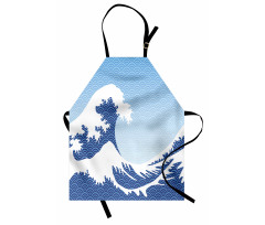 Wave in Vintage Theme Apron